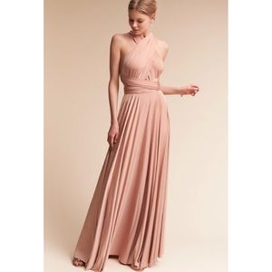 BHLD bridesmaid dress- rose water color.